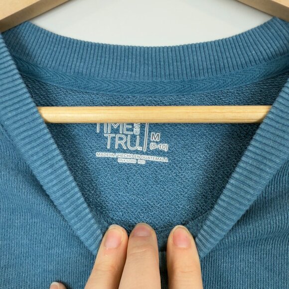 Time and Tru Women's Crewneck Sweatshirt with Long Sleeves, Size M - Picture 3 of 6